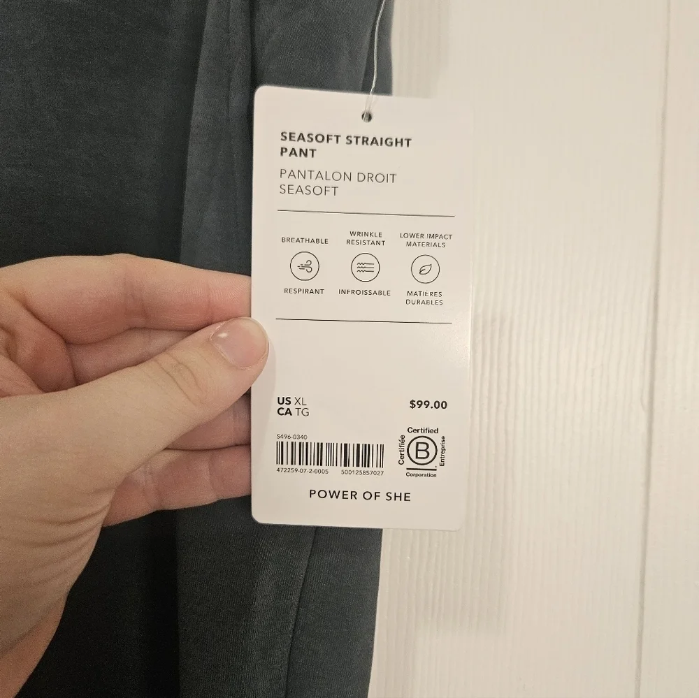 Athleta NWT Seasoft Straight Pant XL - Picture 5 of 7
